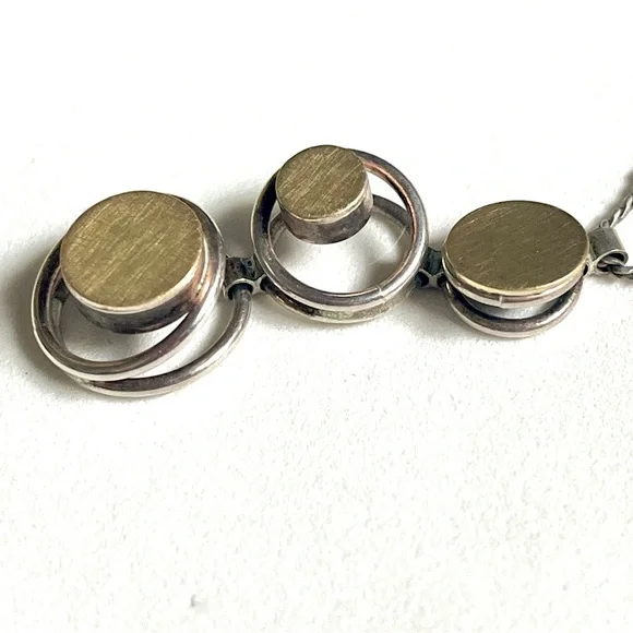 Elegant Gold and Silver Pendant Necklace by Elizabeth Garvin Designs - Picture 12 of 15